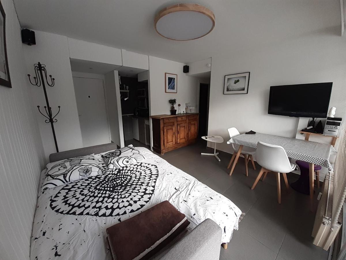 Studio Quartier Calme Centre Ville Vue Mont Blanc شامونكس المظهر الخارجي الصورة